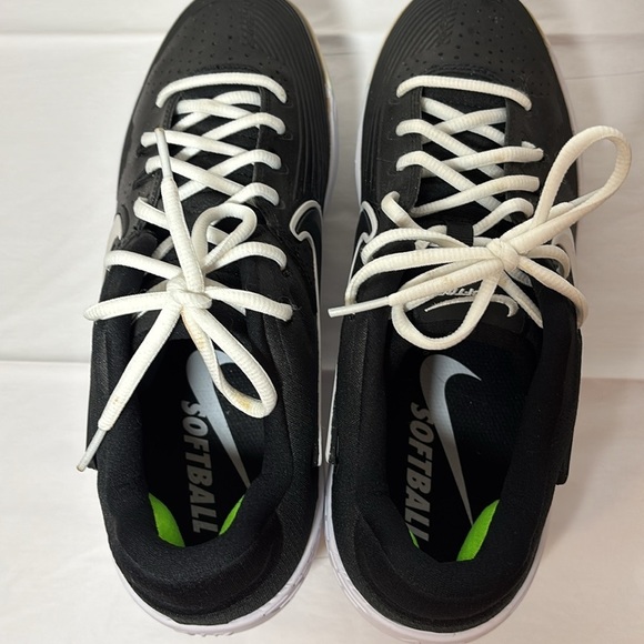 Nike Softball Cleat Zoom Hyperdiamond 3 Elite Women Size 10 AV3043-009 Black - Picture 5 of 8